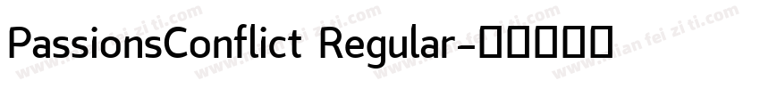 PassionsConflict Regular字体转换